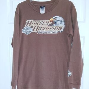 Harley-Davidson Brown Eagle Graphic Shirt